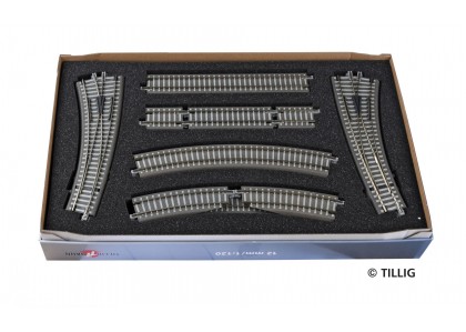 Set de extensie sine cu terasament - TT Tillig 01834